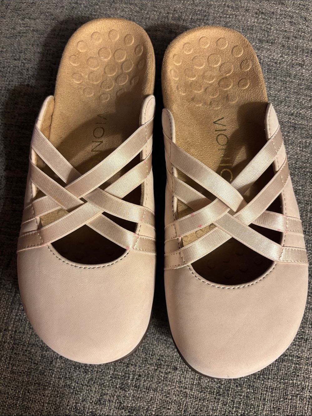 Vionic Comfort Sandals Big Kids 5 Fits Women’s 6.5-7 Blush Orthotic